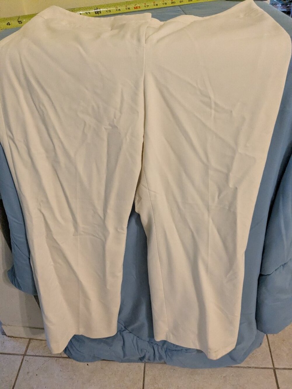 Nice white pants.